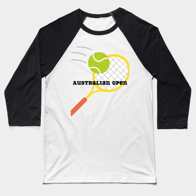 Australian Open 2024 Baseball T-Shirt by SoulSummer